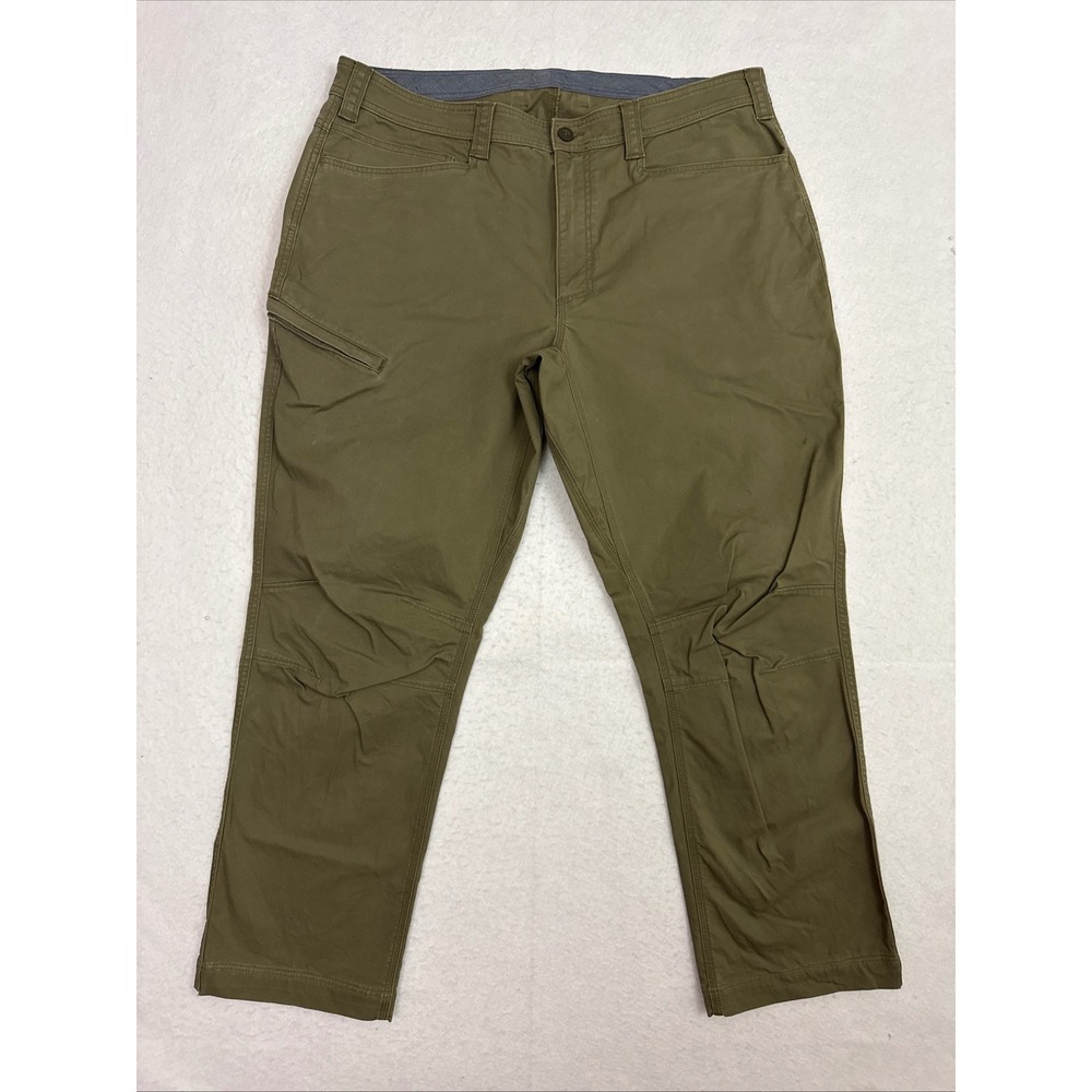 Duluth Trading Co Mens 40x32 Fog Green Powercord Standard Fit Pants 71157